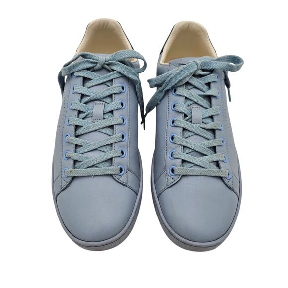 Gucci GG Ace Sneakers Size 39 US 9 Light Blue Leather Authentic Designer Low Top - Picture 3 of 11